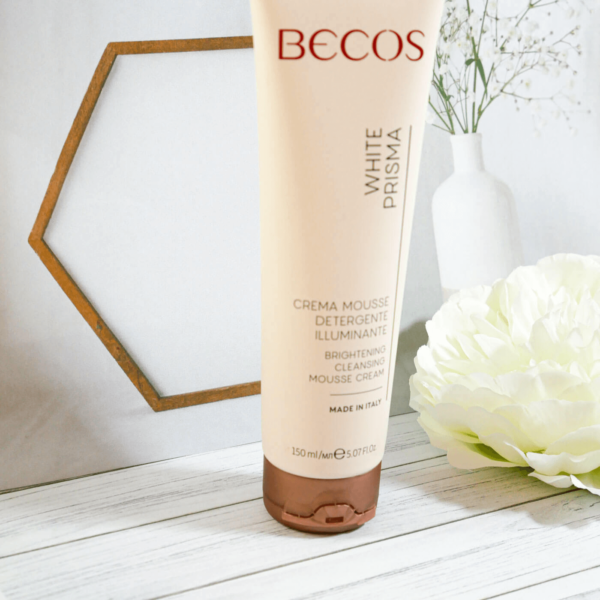 Becos Crema Mousse Detergente Illuminante White Prisma