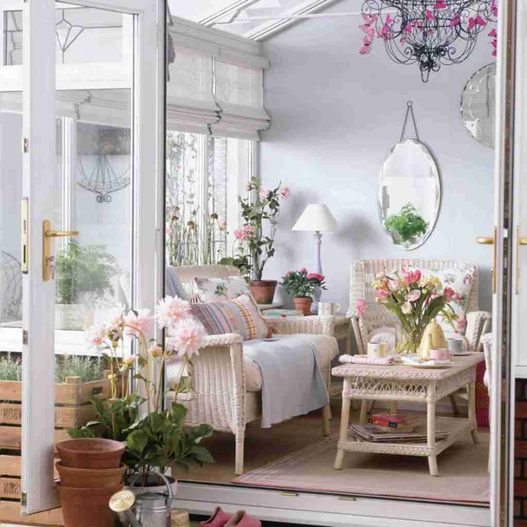 Come arredare il salotto in stile shabby chic
