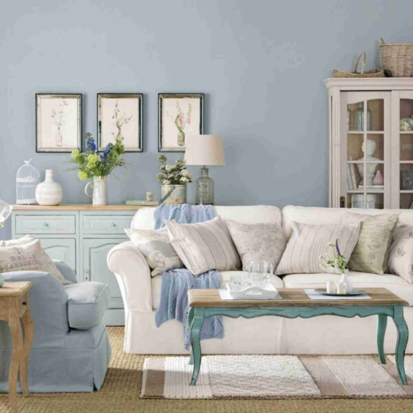 Come arredare il salotto in stile shabby chic