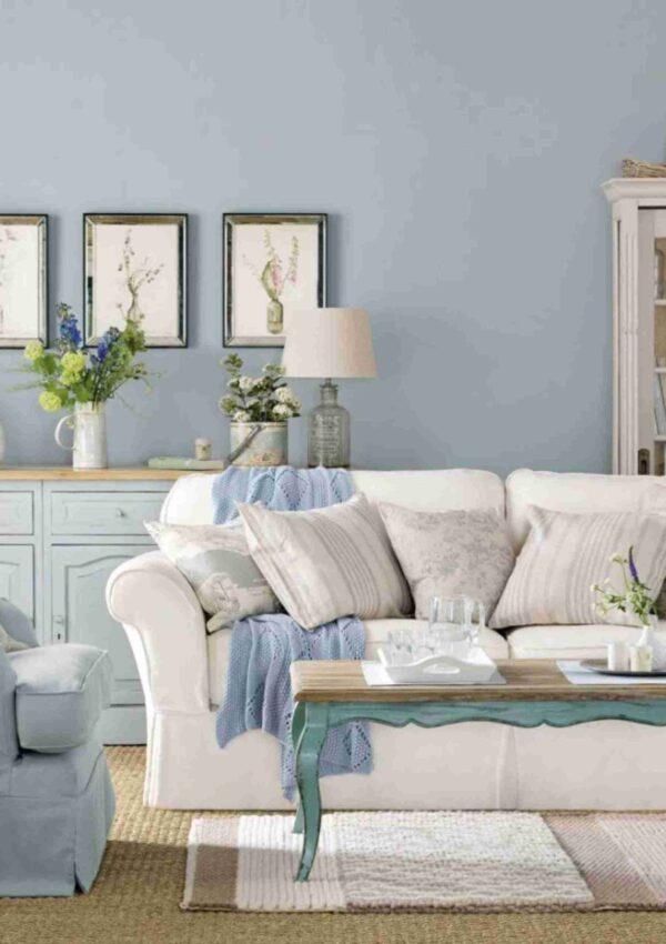 Come arredare il salotto in stile shabby chic