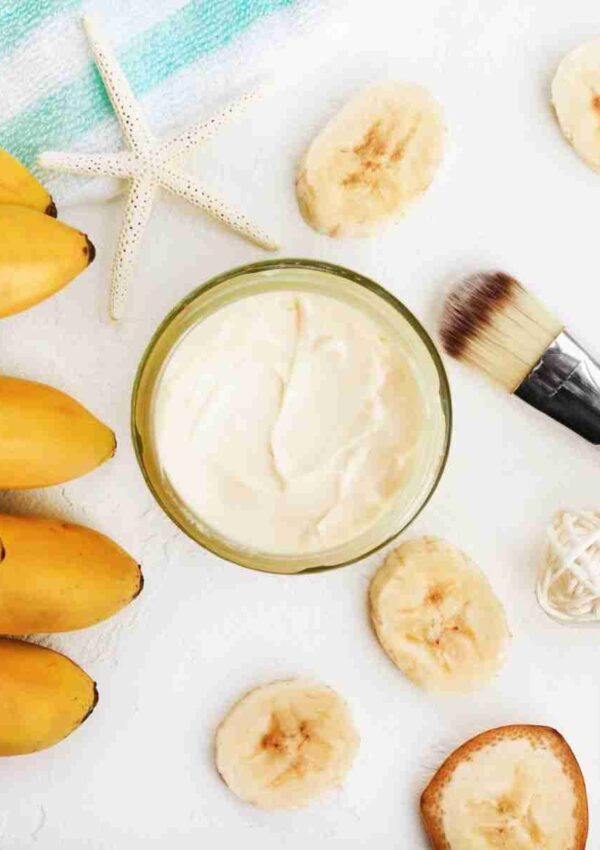 Maschera viso idratante alla banana