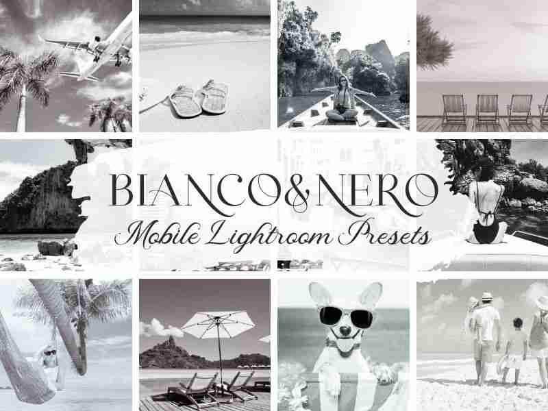 Collezione Bianco & Nero preset lightroom mobile