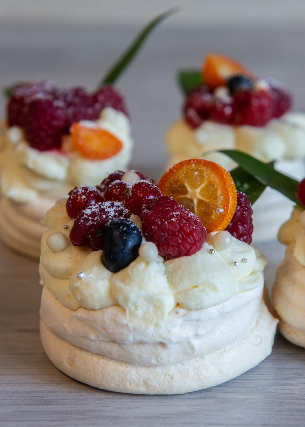 Mini Pavlova Cheesecake alle fragole