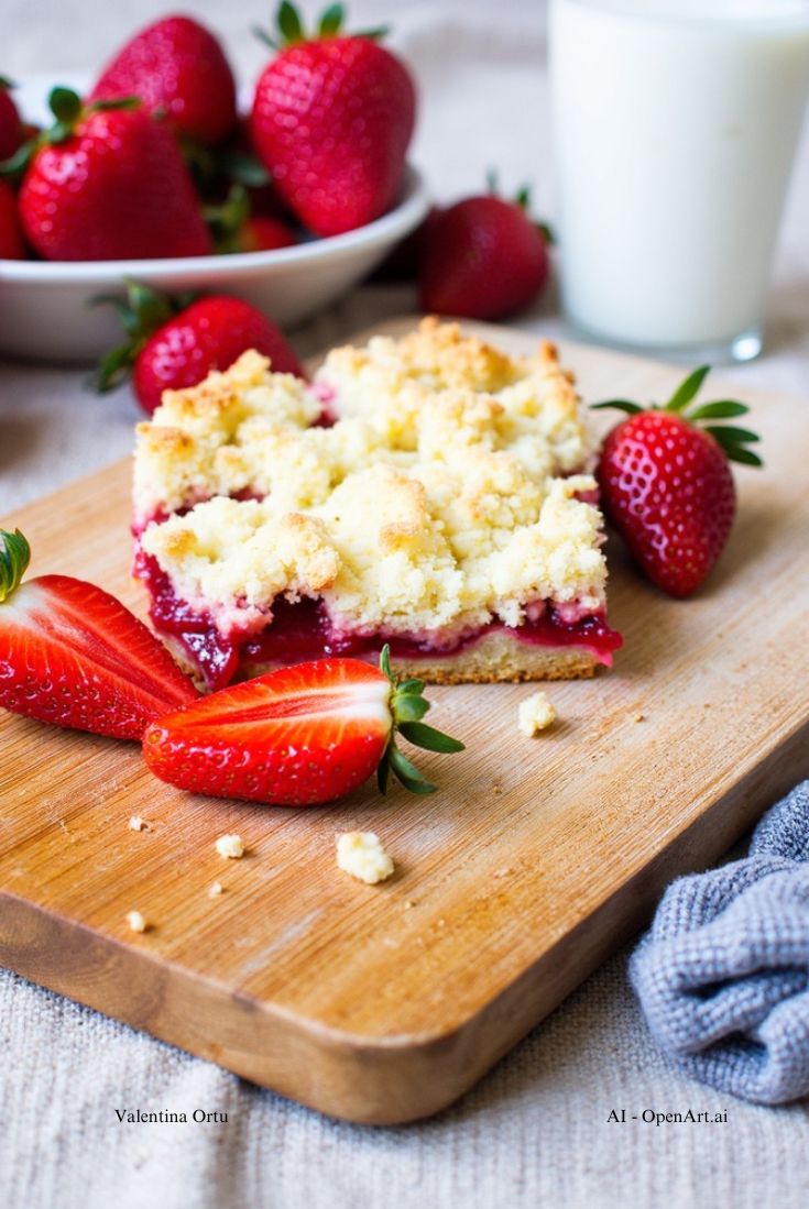 Sbriciolata crema e fragole