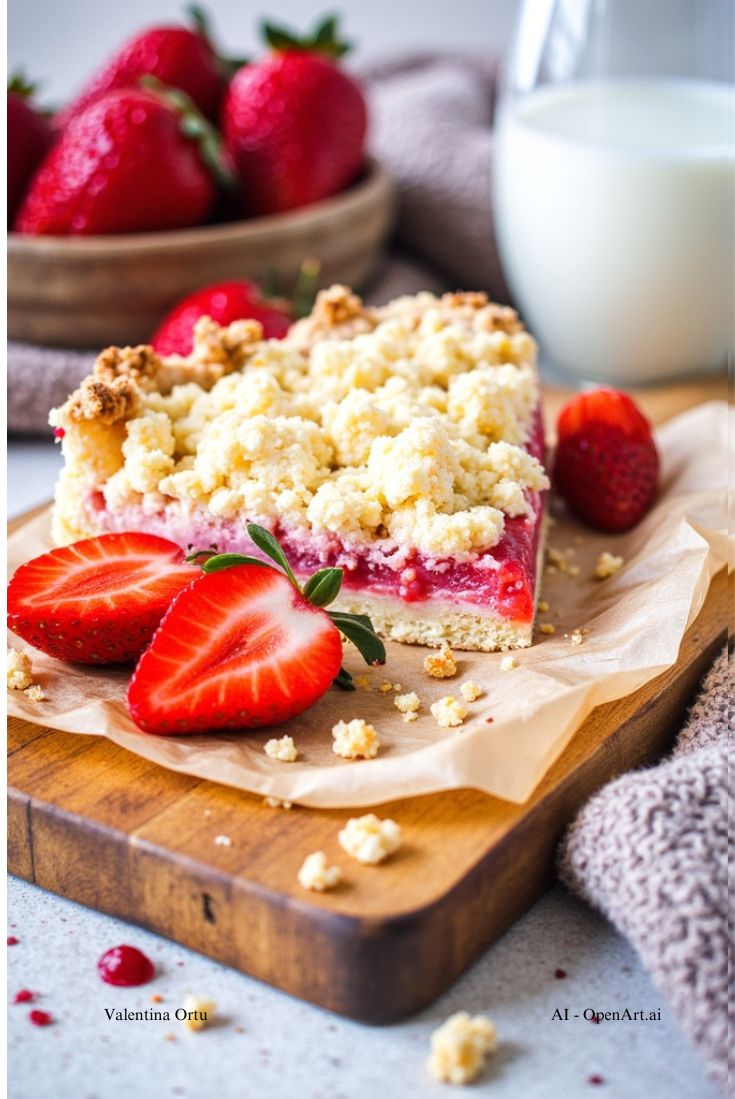 Sbriciolata crema e fragole