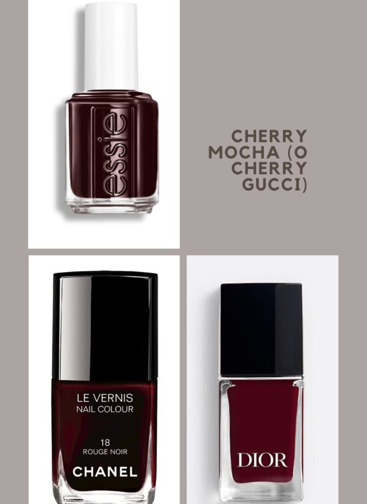 Cherry Mocha (o Cherry Gucci), la manicure invernale