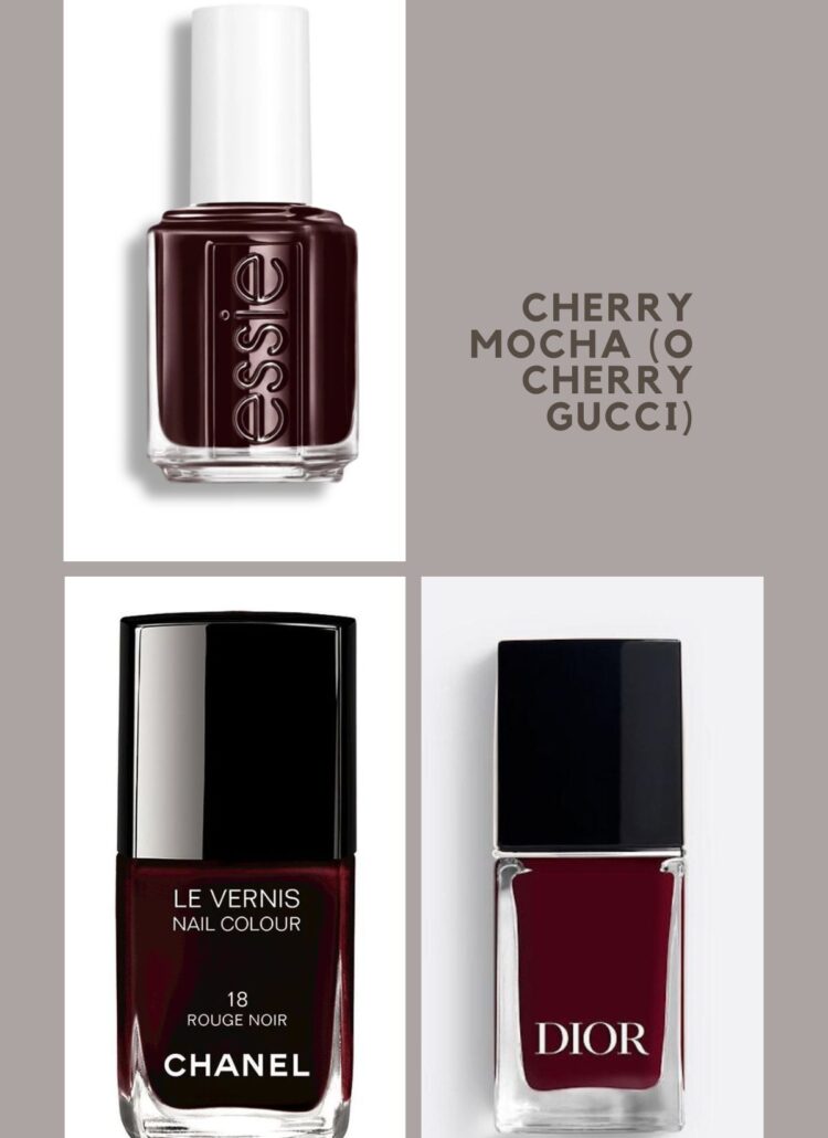 Cherry Mocha (o Cherry Gucci), la manicure invernale