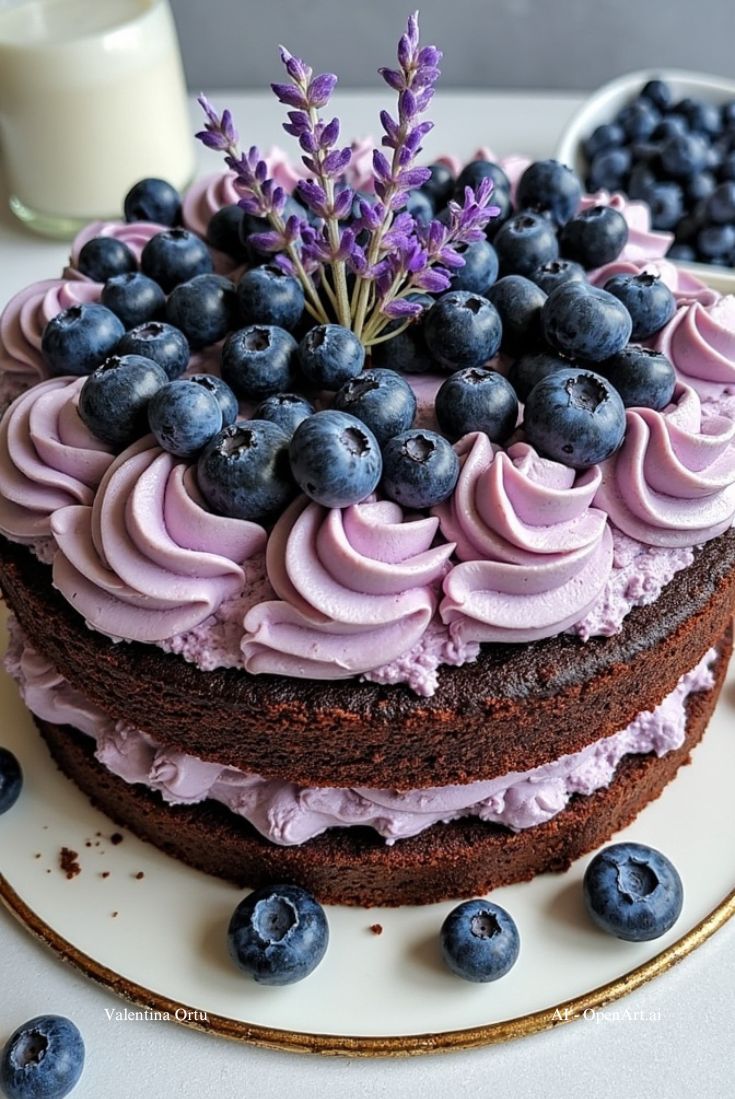 Torta Soffice Cioccolato e Mirtilli: Un Sogno Goloso Fatto in Casa