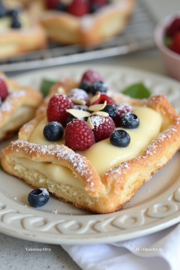 Sfogliatine con Crema e Frutti di Bosco: la Ricetta Golosa e Raffinata