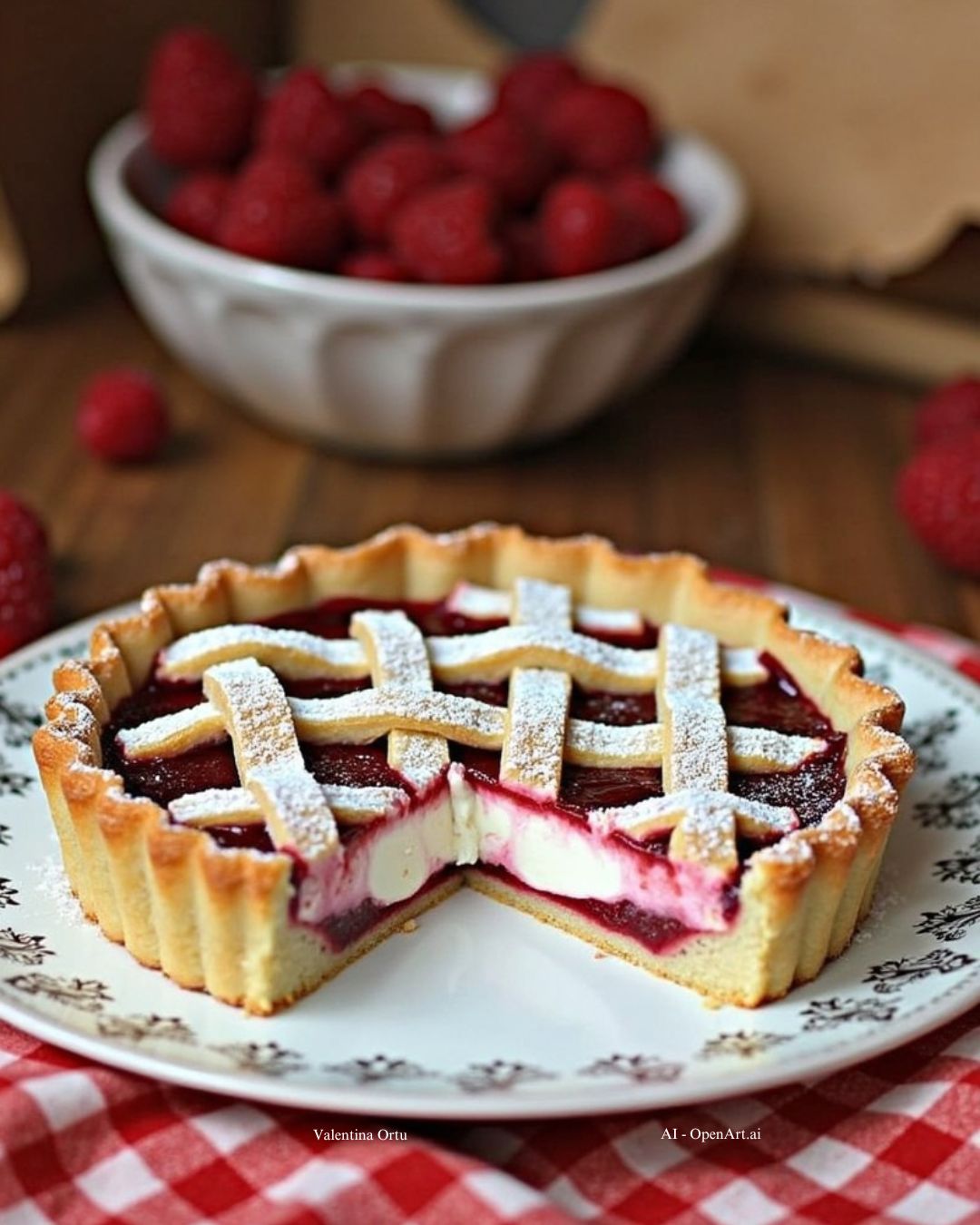 Crostata con Cuore Cremoso al Mascarpone e Marmellata: Un Sogno Fatto Dolce