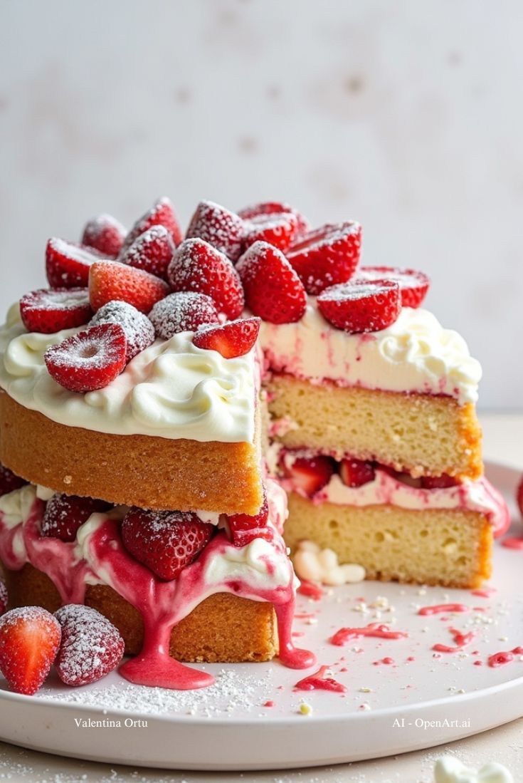 Torta Fragole e Panna Soffice: La Ricetta Classica che Profuma d'Amore