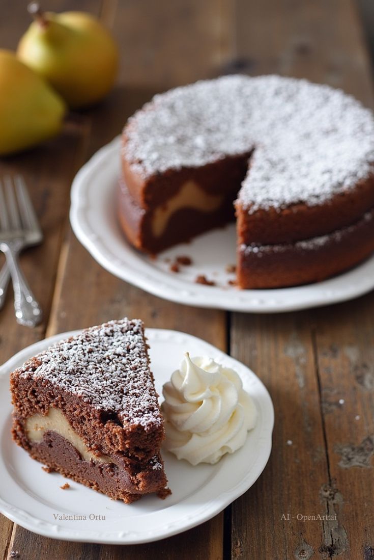 Torta Pere e Cioccolato Sofficissima: Il Segreto della Panna per un Abbraccio di Dolcezza