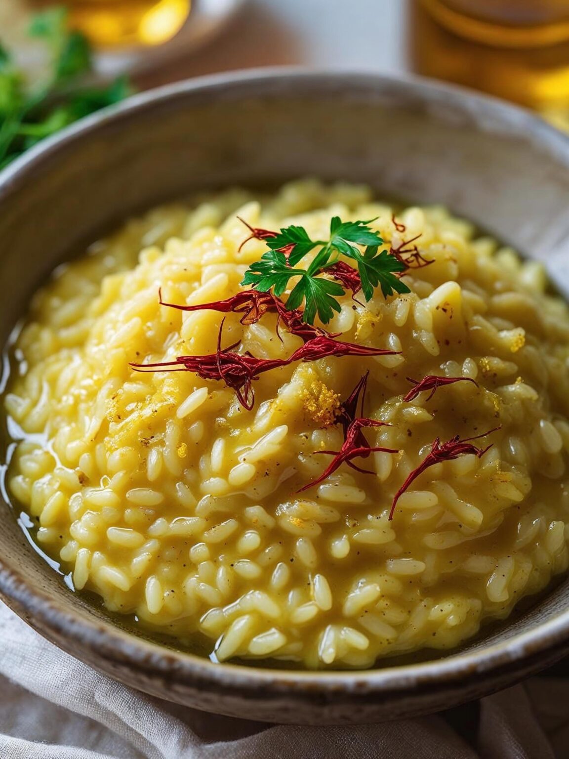 Risotto alla Milanese Cremoso: Un Sogno Giallo Oro Irresistibile