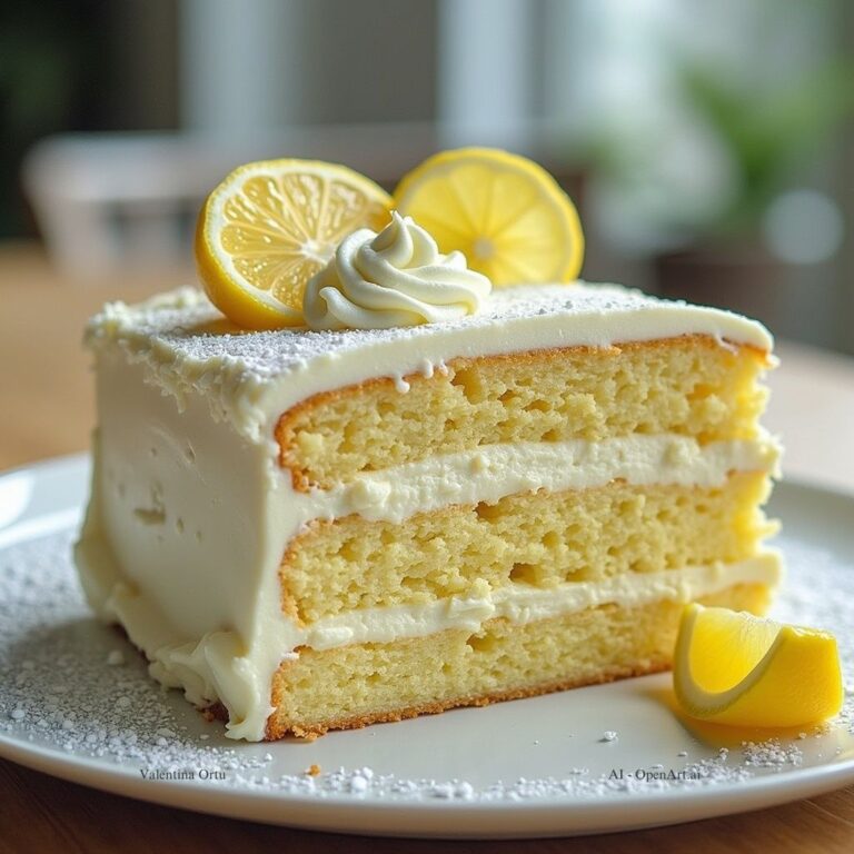 Torta a Strati al Limone: la Ricetta Perfetta con Pan di Spagna e Crema Vellutata