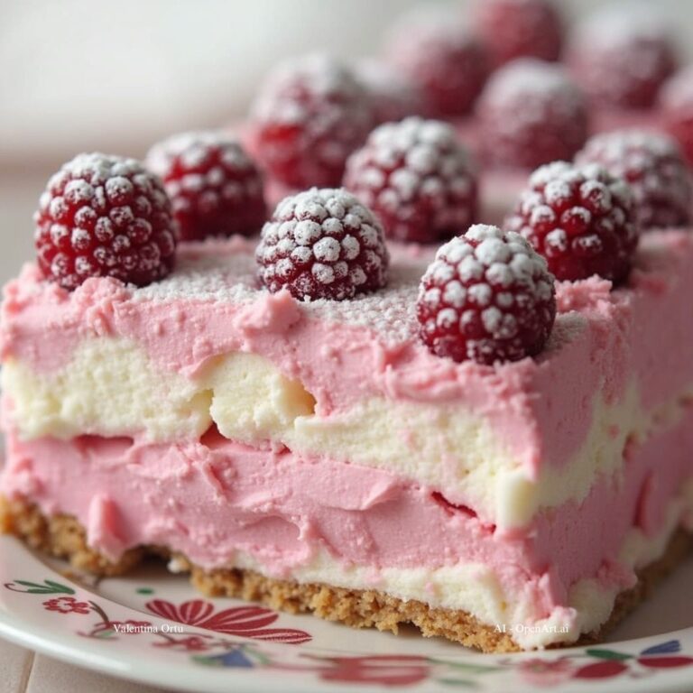 Torta Semifreddo ai Lamponi e Cioccolato Bianco: Eleganza Senza Cottura