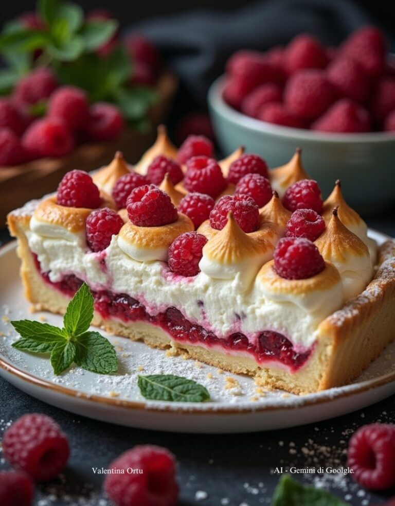 Crostata Meringata ai Lamponi: la Ricetta per un Capolavoro di Pasticceria
